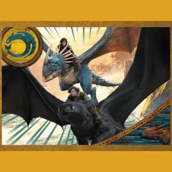 Puzzle 4w1 Jak wytresować smoka, Smocze dni