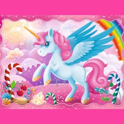 Puzzle 4w1 Jednorożce i magia