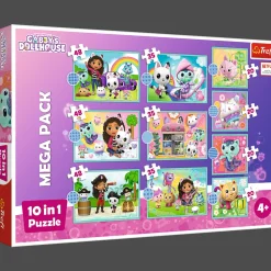 Puzzle 10w1 Koci Domek Gabi W świecie Gabi