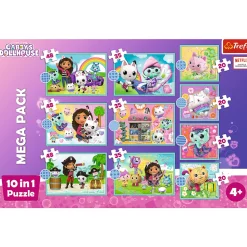 Puzzle 10w1 Koci Domek Gabi W świecie Gabi
