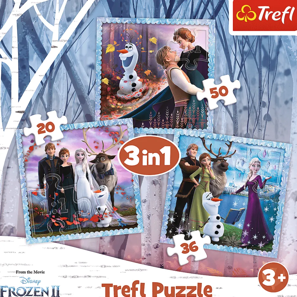 Puzzle 3w1 Kraina Lodu Magiczna opowieść