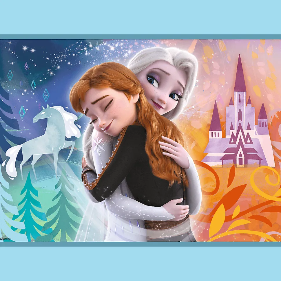 Puzzle 4w1 Kraina Lodu Niezwykły świat Frozen