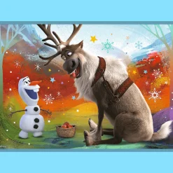 Puzzle 4w1 Kraina Lodu Niezwykły świat Frozen