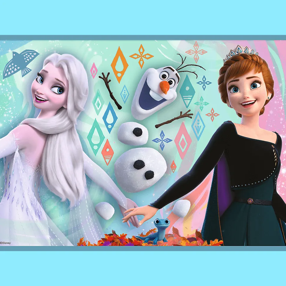 Puzzle 4w1 Kraina Lodu Niezwykły świat Frozen