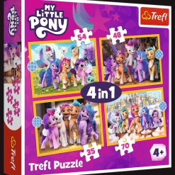 Puzzle 4w1 Kucyki Pony Poznaj kucyki Pony