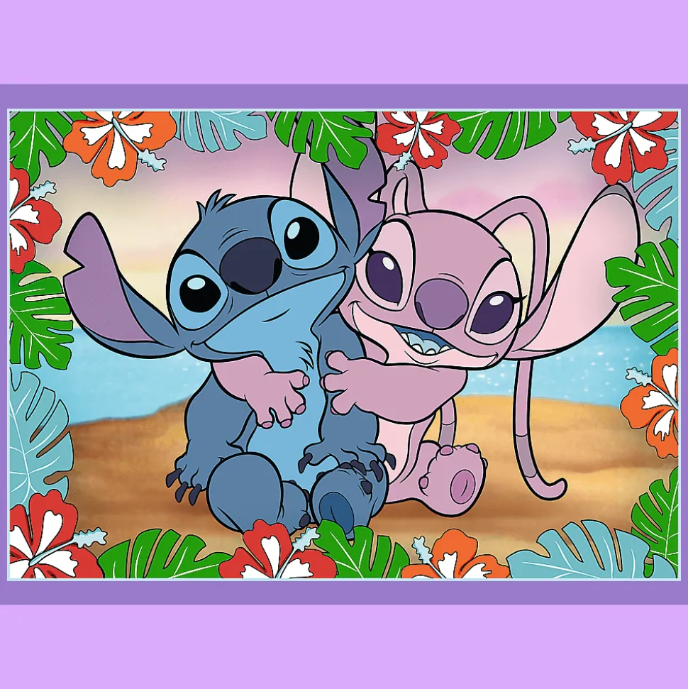 Puzzle 4w1 Lilo & Stitch Szalony dzień