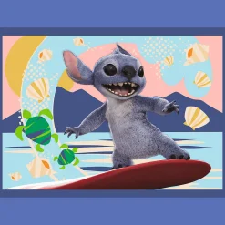 Puzzle 4w1 Lilo & Stitch, Wakacje na Hawajach