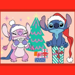 Puzzle 4w1 Lilo i Stitch, Świąteczny Lilo i Stitch