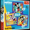 Puzzle 3w1 Mickey Mouse and Friends, Miki i jego wesoła ekipa