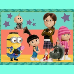 Puzzle 4w1 Minionki, Zwariowane Minionki