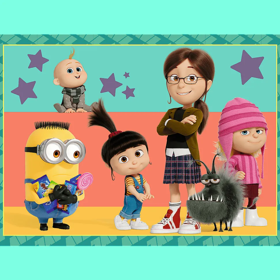 Puzzle 4w1 Minionki, Zwariowane Minionki