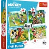 Puzzle 4w1 Myszka Miki Fajny dzień Mickiego