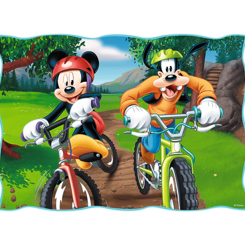 Puzzle 4w1 Myszka Miki Fajny dzień Mickiego