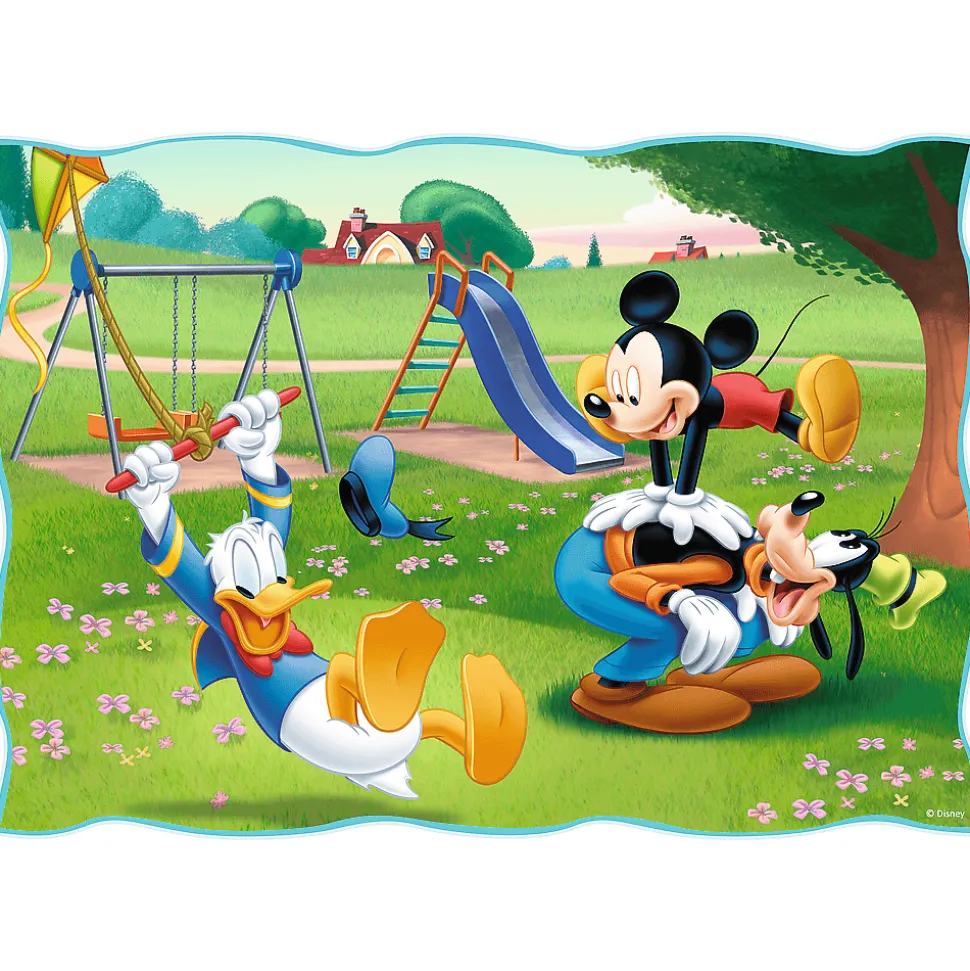 Puzzle 4w1 Myszka Miki Fajny dzień Mickiego