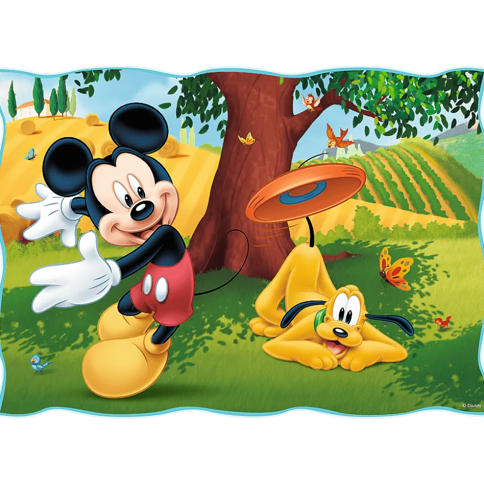 Puzzle 4w1 Myszka Miki Fajny dzień Mickiego