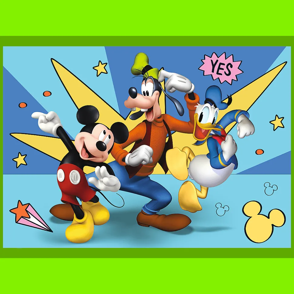 Puzzle 4w1 Myszka Miki Wśród przyjaciół