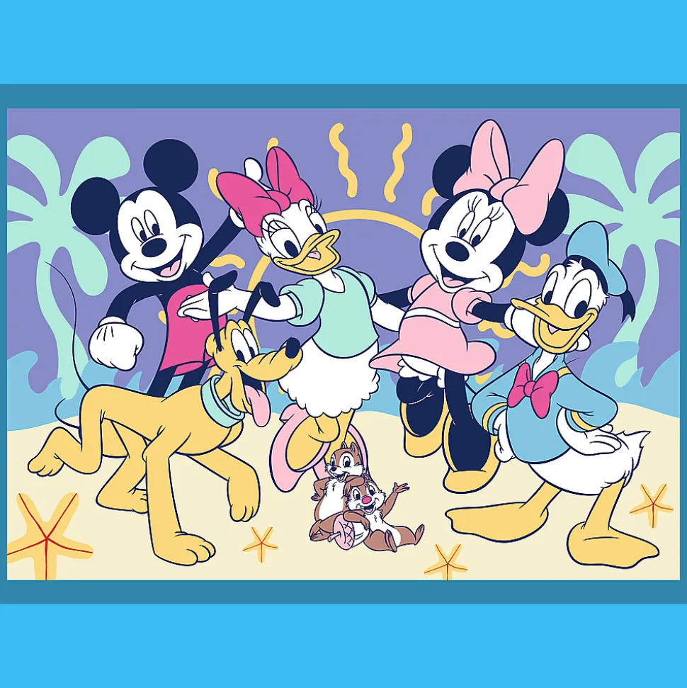 Puzzle 4w1 Myszka Miki, Zabawne zdarzenia Myszki Miki