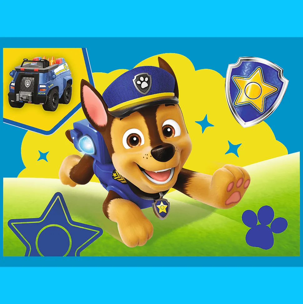 Puzzle 4w1 PAW Patrol, Biegnące Pieski
