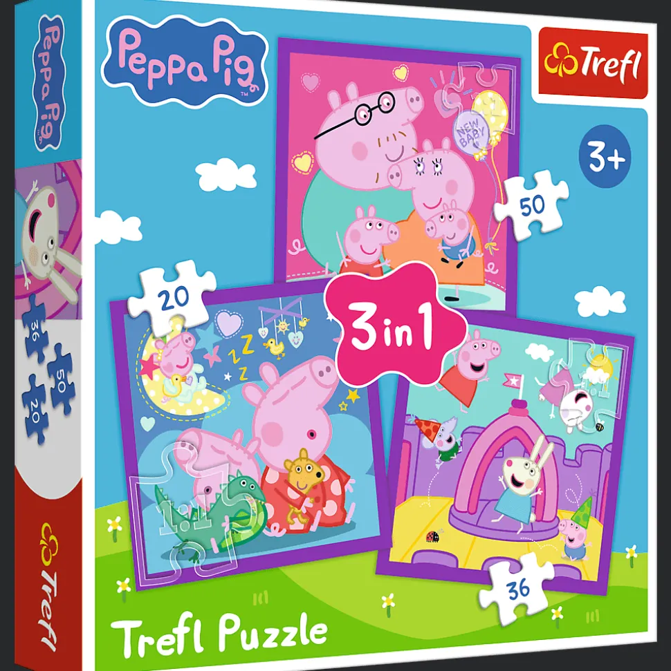 Puzzle 3w1 Peppa Pig, Zwyczaje świnki Peppy