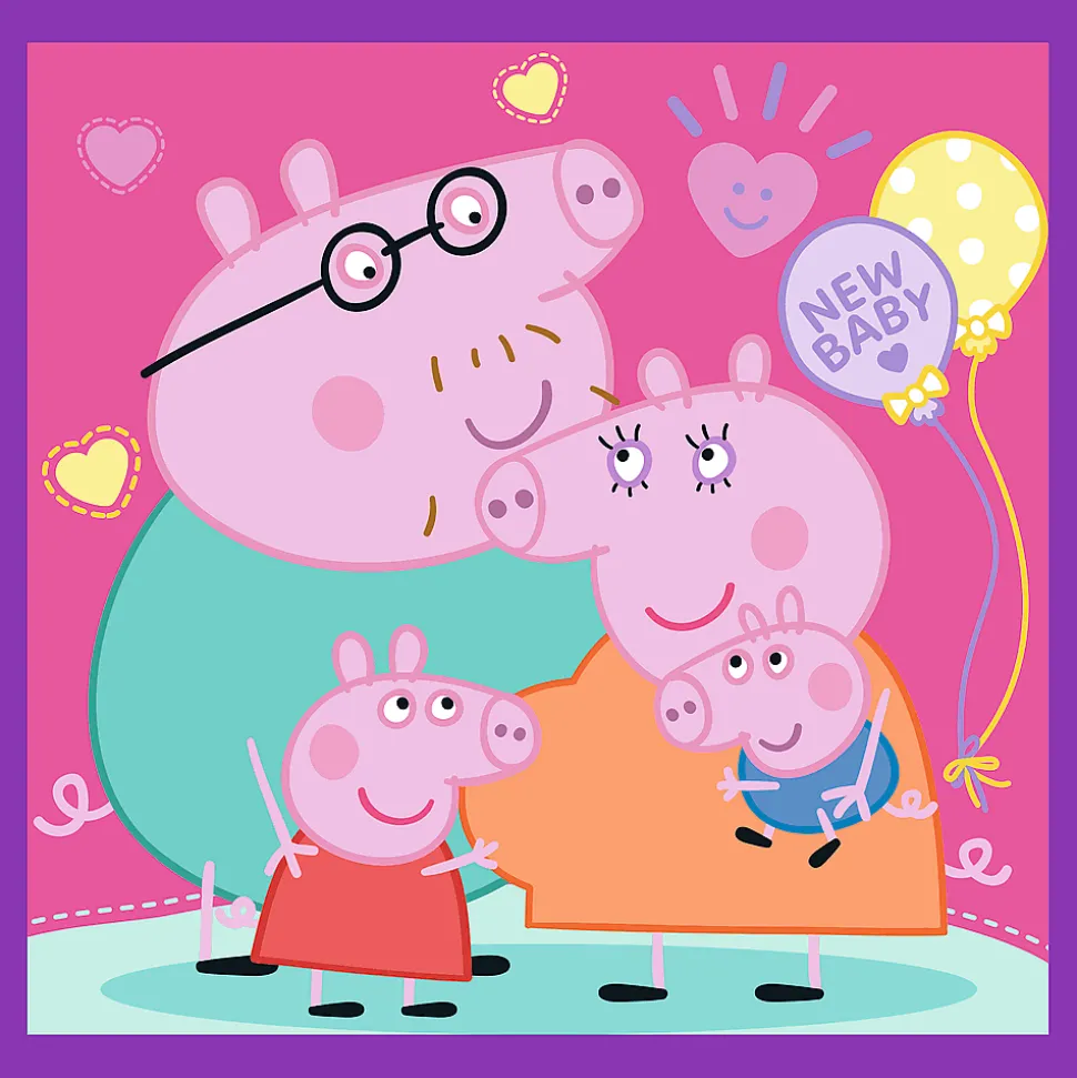 Puzzle 3w1 Peppa Pig, Zwyczaje świnki Peppy