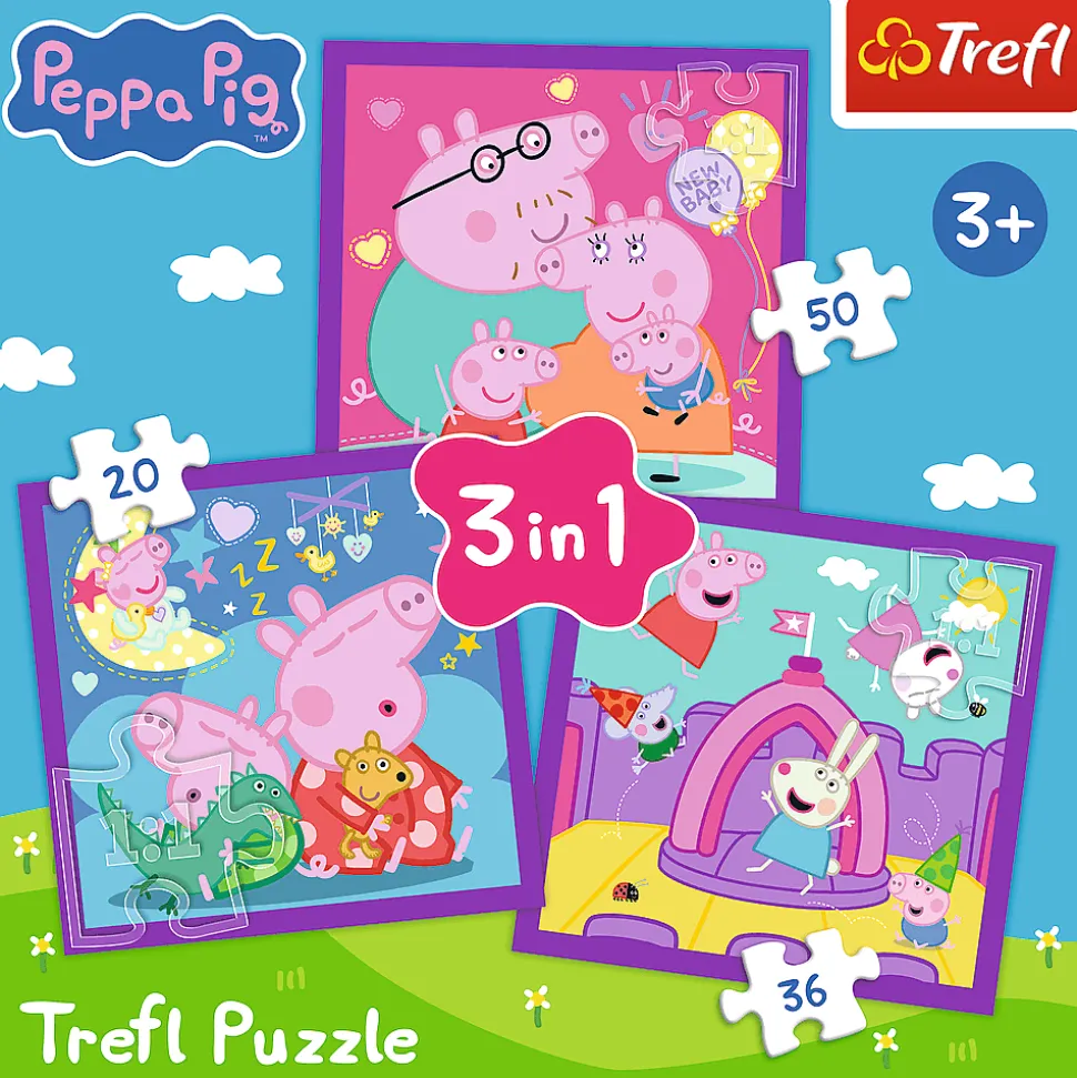 Puzzle 3w1 Peppa Pig, Zwyczaje świnki Peppy