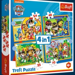Puzzle 4w1 Psi Patrol Wakacyjny Psi Patrol