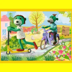 Puzzle 4w1 Rodzina Treflików Wspólne zabawy Treflików