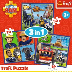 Puzzle 3w1 Strażak Sam Dzień Strażaka Sama