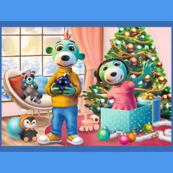 Puzzle 4w1 Treflików Ratują Święta, U Treflików pada śnieg