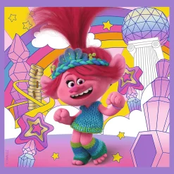 Puzzle 3w1 Trolls Poznaj wesołe Trolle