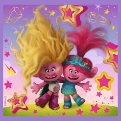 Puzzle 3w1 Trolls Poznaj wesołe Trolle