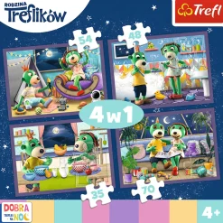 Puzzle 4w1, Wieczorne rytuały Treflików, Dobranoc Trefliki na noc