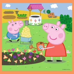 Puzzle 3w1 Świnka Peppa Pomysłowa Świnka Peppa