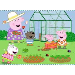 Puzzle 4w1 Świnka Peppa Wspomnienia z wakacji
