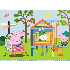 Puzzle 4w1 Świnka Peppa Wspomnienia z wakacji