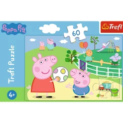 Puzzle Świnka Peppa 60 el. Zabawy w gronie przyjaciół