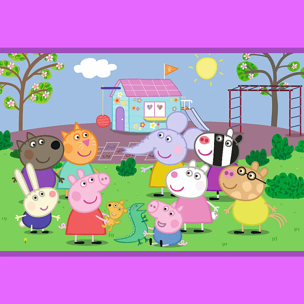 Puzzle Świnka Peppa 2 x 24 el. Peppa na placu zabaw