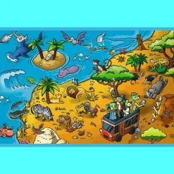 Puzzle 2x70 el. - Trefliki w Krainie Zwierząt, The Treflik Family