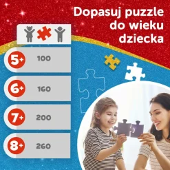 Puzzle z brokatem Gabby's Dollhouse 100 el. Brokatowa Gabby