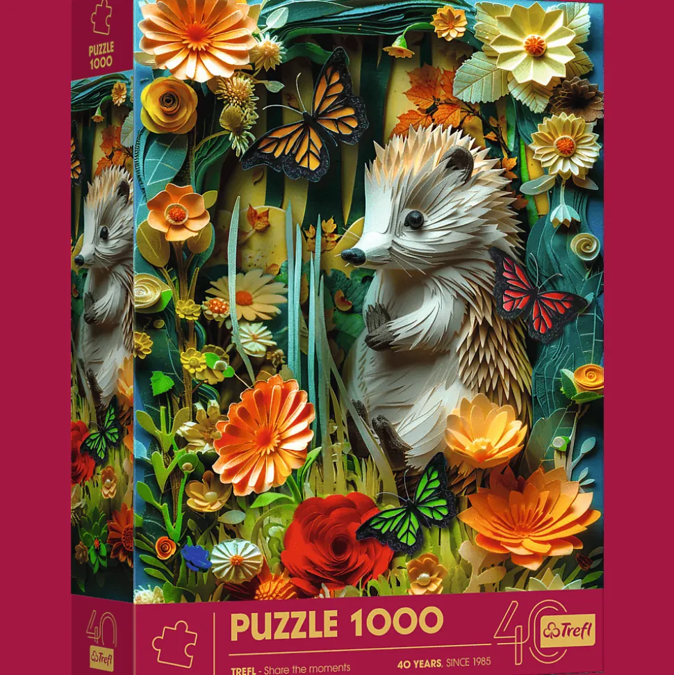 Puzzle z efektem 3D 1000 el. 40-lecie Trefl - Jeż
