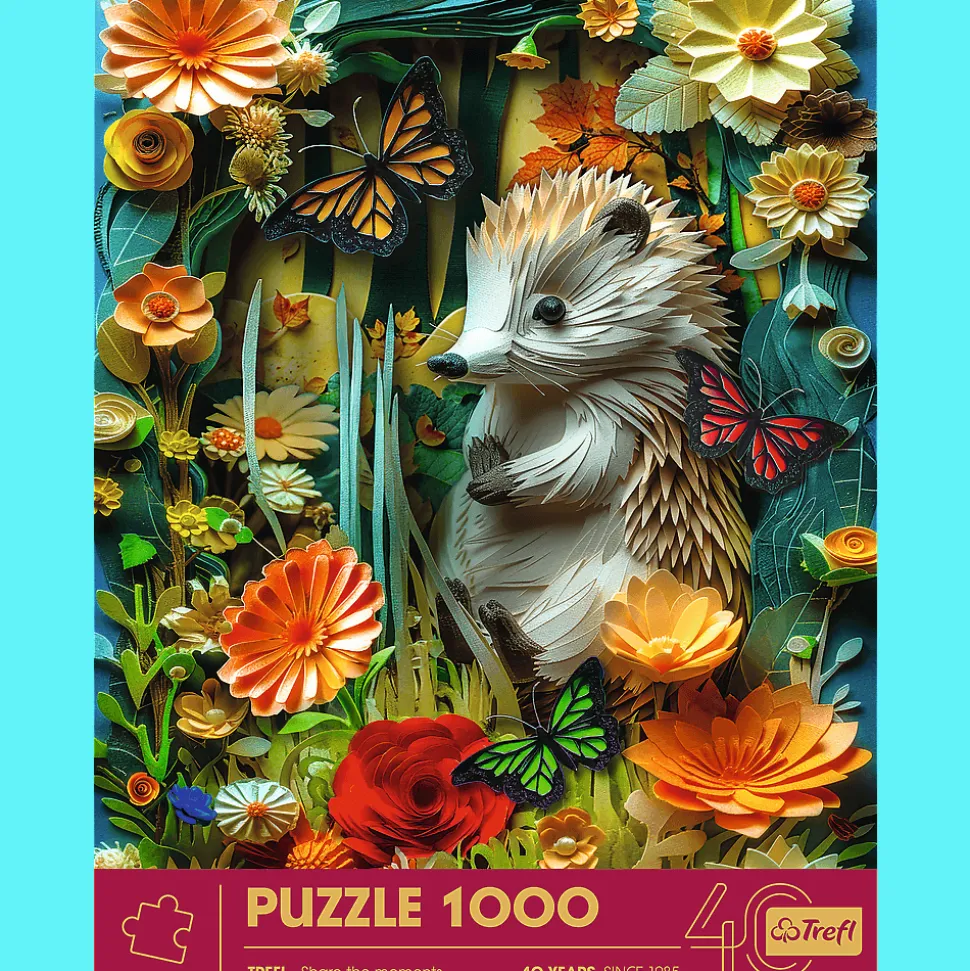 Puzzle z efektem 3D 1000 el. 40-lecie Trefl - Jeż