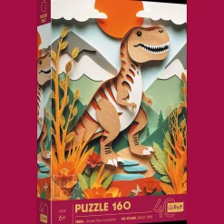 Puzzle z efektem 3D 160 el. 40-lecie Trefl - Dinozaur