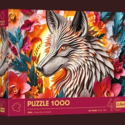 Puzzle z efektem 3D 1000 el. 40-lecie Trefl - Wilk