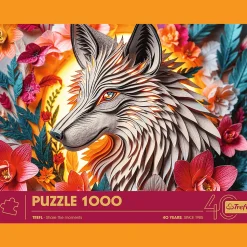 Puzzle z efektem 3D 1000 el. 40-lecie Trefl - Wilk