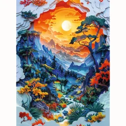 Puzzle z efektem 3D 1000 el. 40-lecie Trefl - Dolina