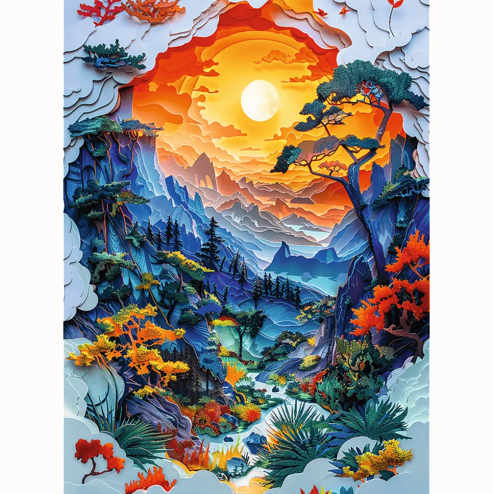 Puzzle z efektem 3D 1000 el. 40-lecie Trefl - Dolina