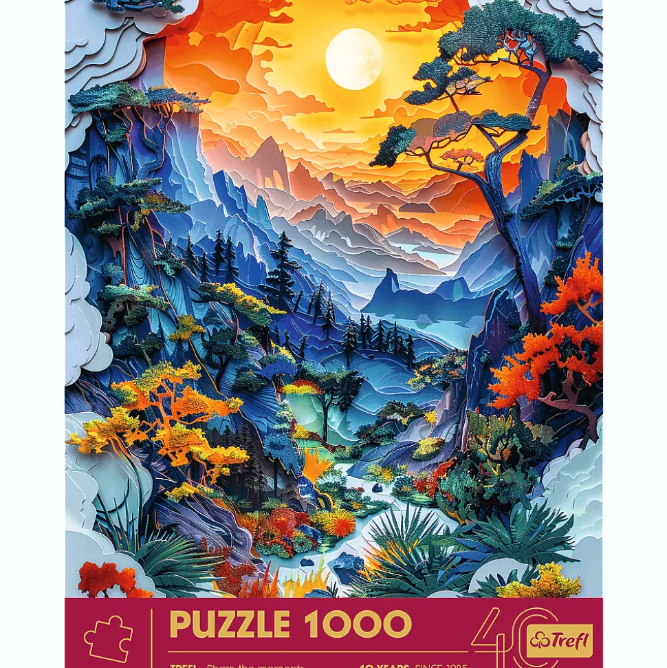 Puzzle z efektem 3D 1000 el. 40-lecie Trefl - Dolina