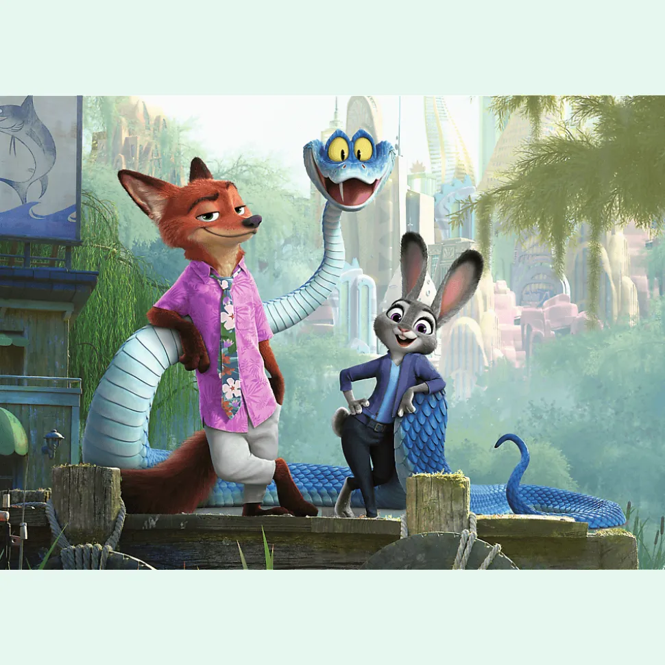 Puzzle Zootopia 100 el. Tajemnice Zwierzogrodu