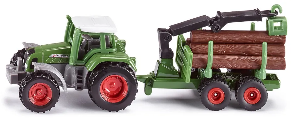 Siku 16 - Traktor z leśną przyczepą