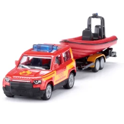 Siku - Land Rover Defender z łodzią